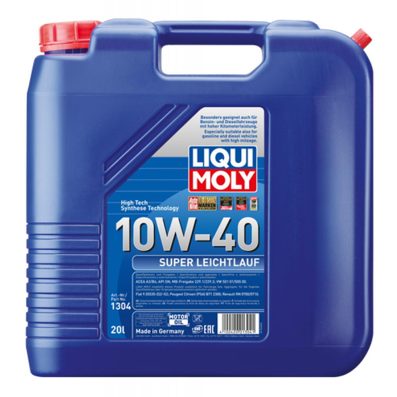 Motorolie Super 10W40 20L - 10W40 - Industri Kemi ApS